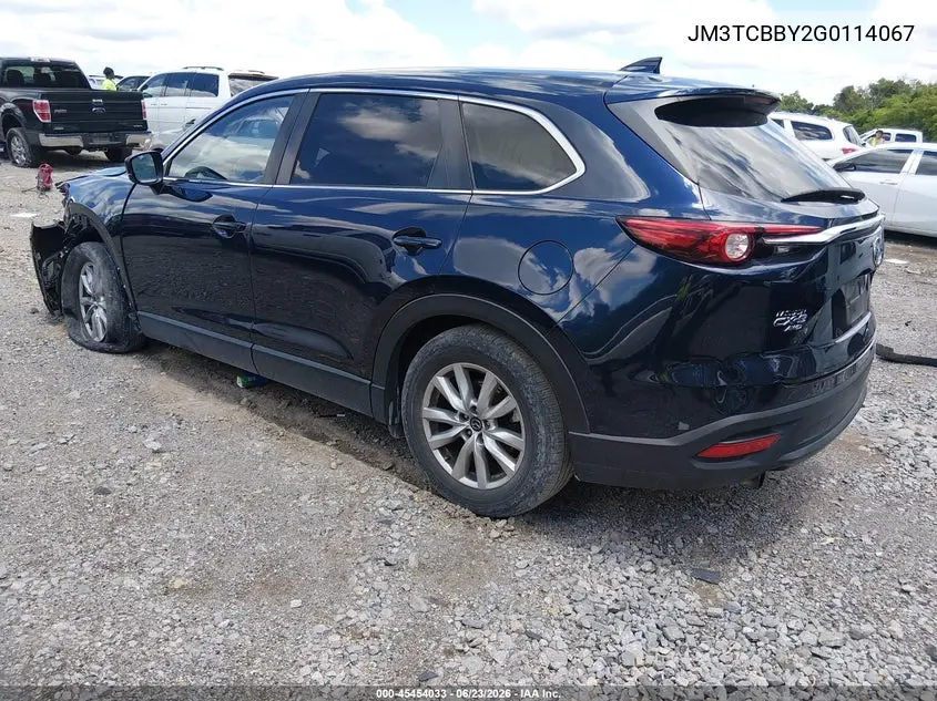 2016 Mazda Cx-9 Sport VIN: JM3TCBBY2G0114067 Lot: 45454033