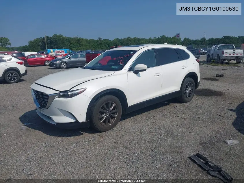 2016 Mazda Cx-9 Touring VIN: JM3TCBCY1G0100630 Lot: 45579790