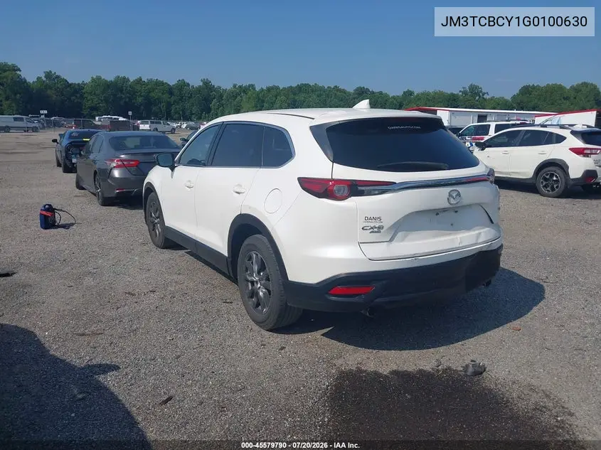 2016 Mazda Cx-9 Touring VIN: JM3TCBCY1G0100630 Lot: 45579790