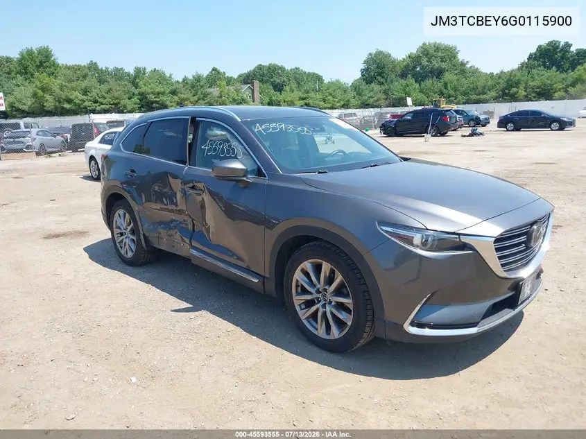 2016 Mazda Cx-9 Signature VIN: JM3TCBEY6G0115900 Lot: 45593555