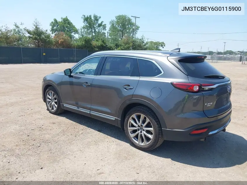 2016 Mazda Cx-9 Signature VIN: JM3TCBEY6G0115900 Lot: 45593555