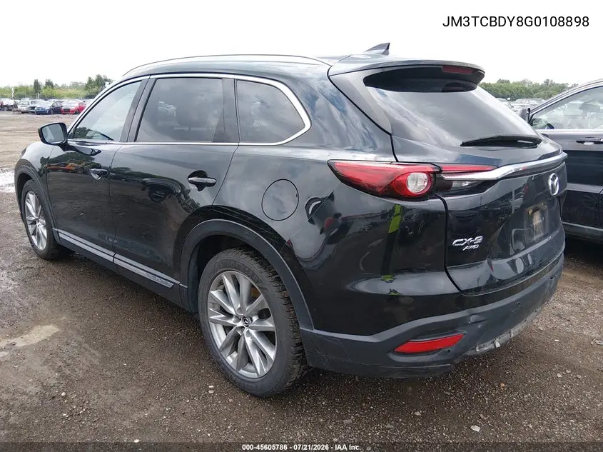 2016 Mazda Cx-9 Grand Touring VIN: JM3TCBDY8G0108898 Lot: 45605786