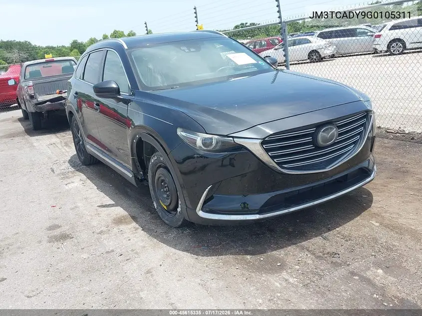 2016 Mazda Cx-9 Grand Touring VIN: JM3TCADY9G0105311 Lot: 45615335