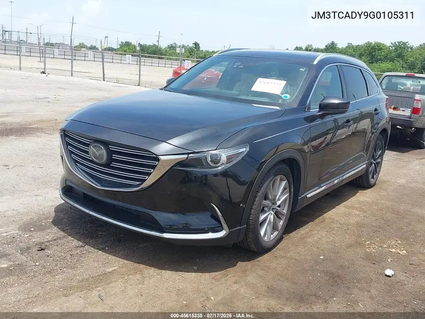 2016 Mazda Cx-9 Grand Touring VIN: JM3TCADY9G0105311 Lot: 45615335