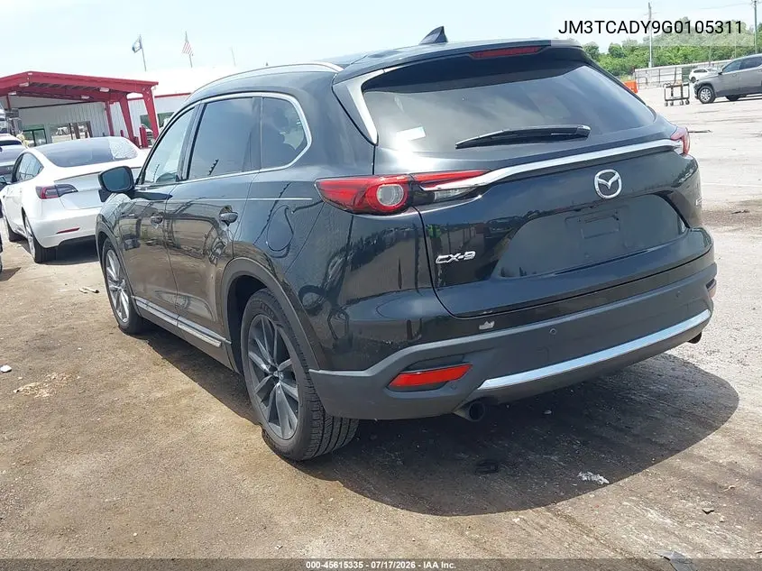 2016 Mazda Cx-9 Grand Touring VIN: JM3TCADY9G0105311 Lot: 45615335