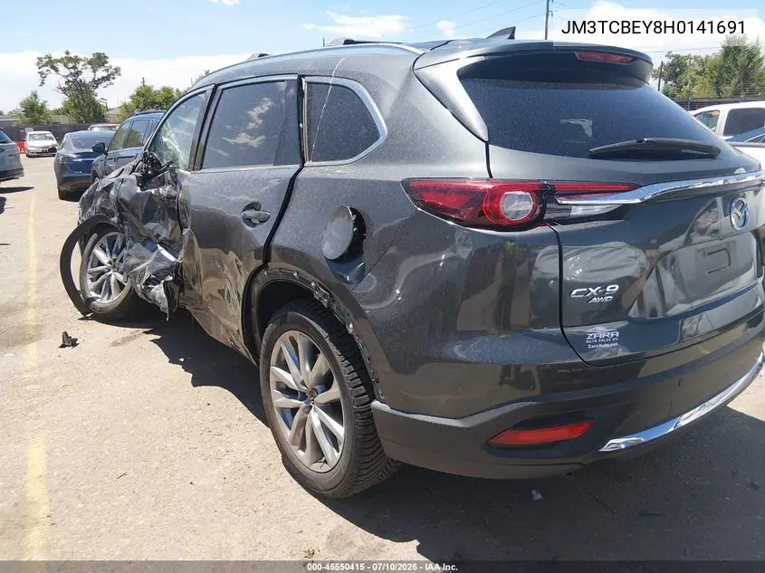 2017 Mazda Cx-9 Signature VIN: JM3TCBEY8H0141691 Lot: 45550415