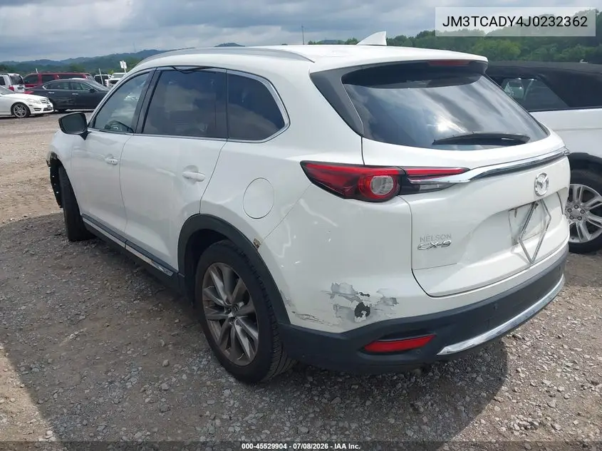 2018 Mazda Cx-9 Grand Touring VIN: JM3TCADY4J0232362 Lot: 45529904