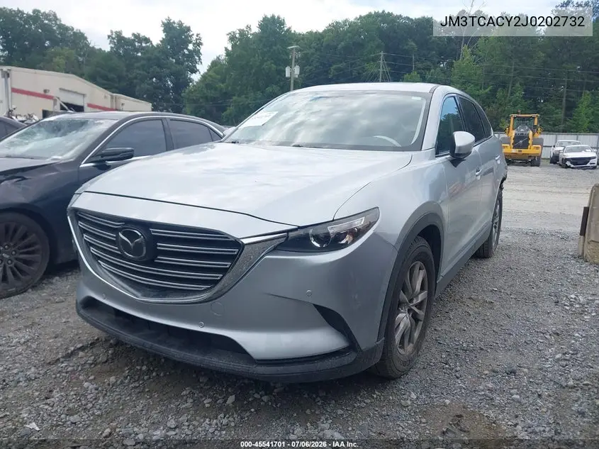 2018 Mazda Cx-9 Touring VIN: JM3TCACY2J0202732 Lot: 45541701