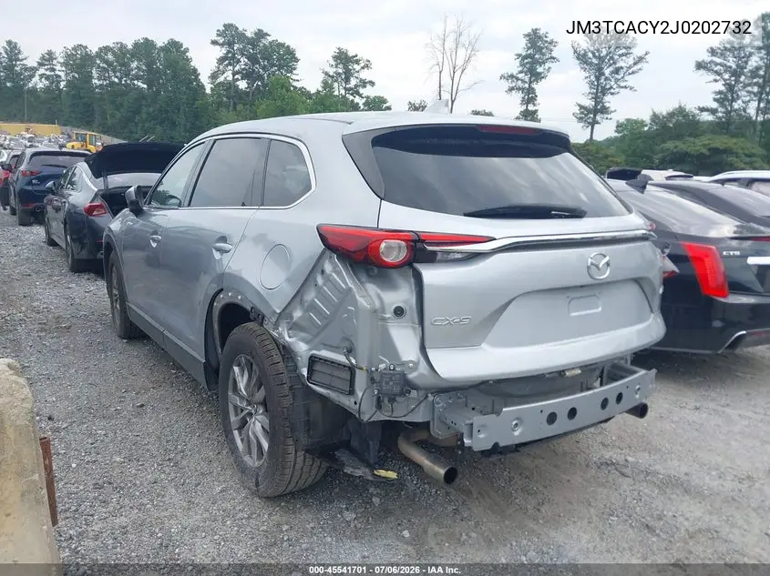 2018 Mazda Cx-9 Touring VIN: JM3TCACY2J0202732 Lot: 45541701