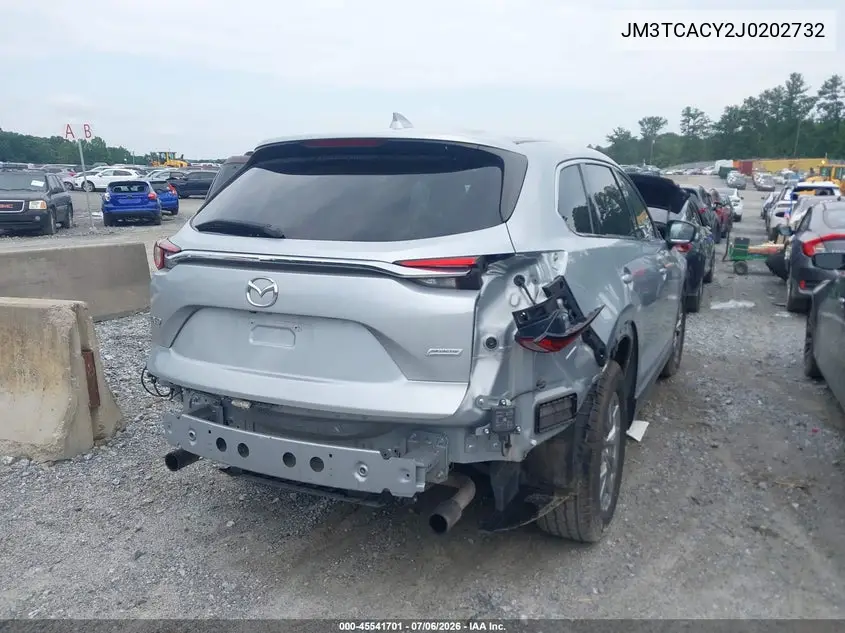 2018 Mazda Cx-9 Touring VIN: JM3TCACY2J0202732 Lot: 45541701