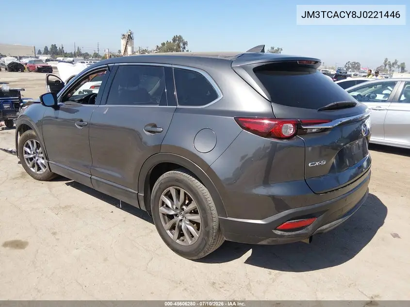 2018 Mazda Cx-9 Touring VIN: JM3TCACY8J0221446 Lot: 45606280
