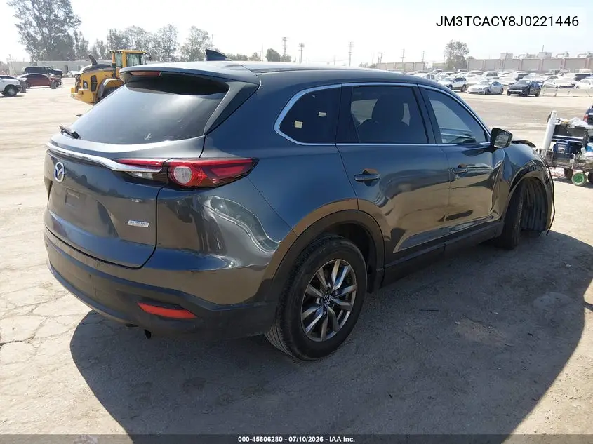 2018 Mazda Cx-9 Touring VIN: JM3TCACY8J0221446 Lot: 45606280