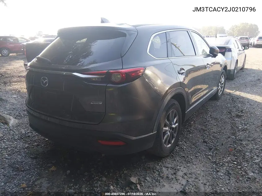 2018 Mazda Cx-9 Touring VIN: JM3TCACY2J0210796 Lot: 45657286