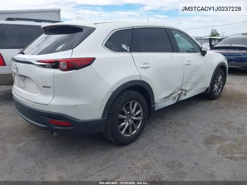 2018 Mazda Cx-9 Touring VIN: JM3TCACY1J0237228 Lot: 45674047