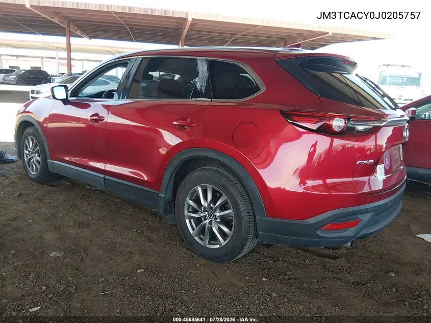 2018 Mazda Cx-9 Touring VIN: JM3TCACY0J0205757 Lot: 45685641