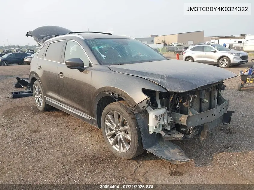 2019 Mazda Cx-9 Grand Touring VIN: JM3TCBDY4K0324322 Lot: 30094494
