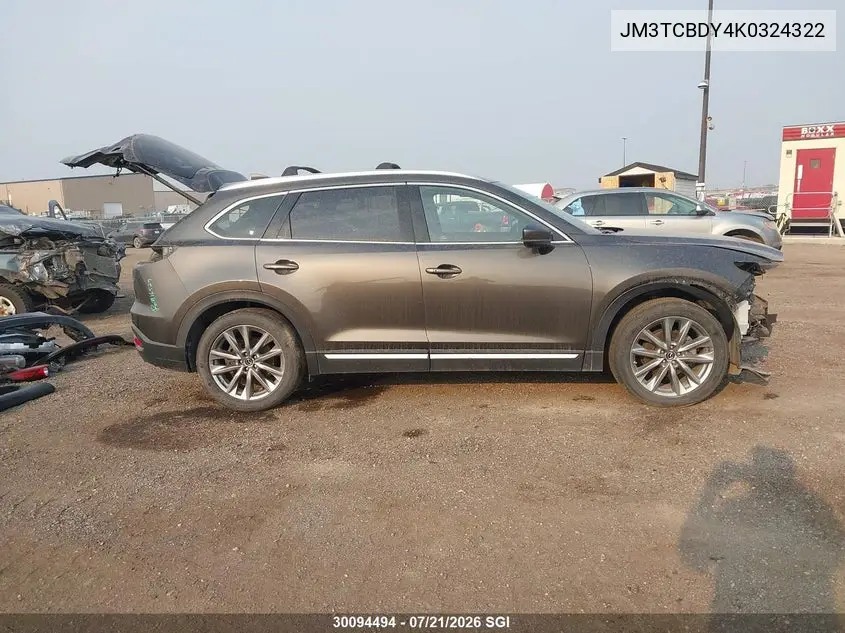 2019 Mazda Cx-9 Grand Touring VIN: JM3TCBDY4K0324322 Lot: 30094494