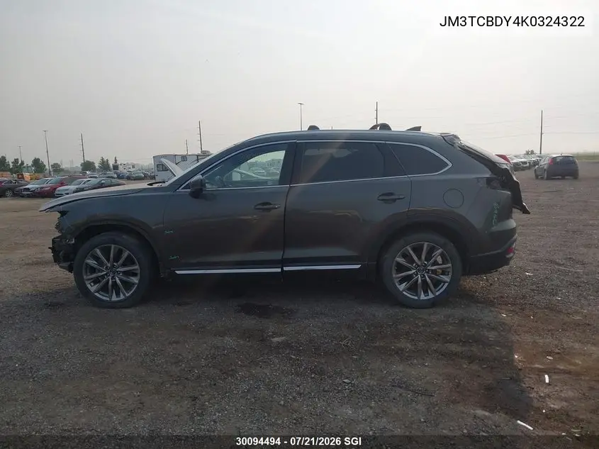 2019 Mazda Cx-9 Grand Touring VIN: JM3TCBDY4K0324322 Lot: 30094494
