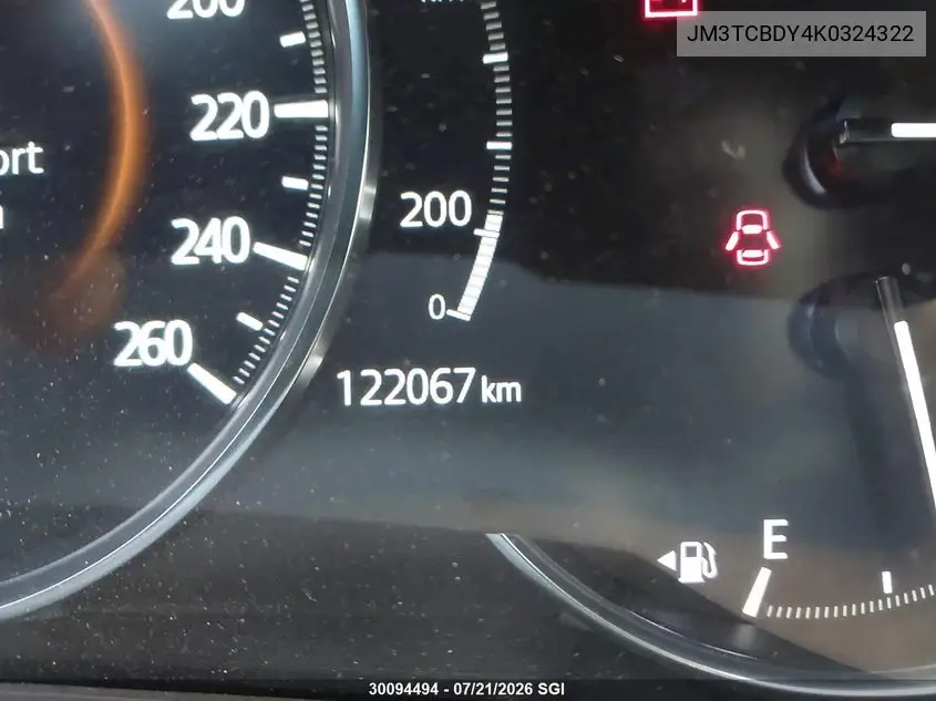 2019 Mazda Cx-9 Grand Touring VIN: JM3TCBDY4K0324322 Lot: 30094494