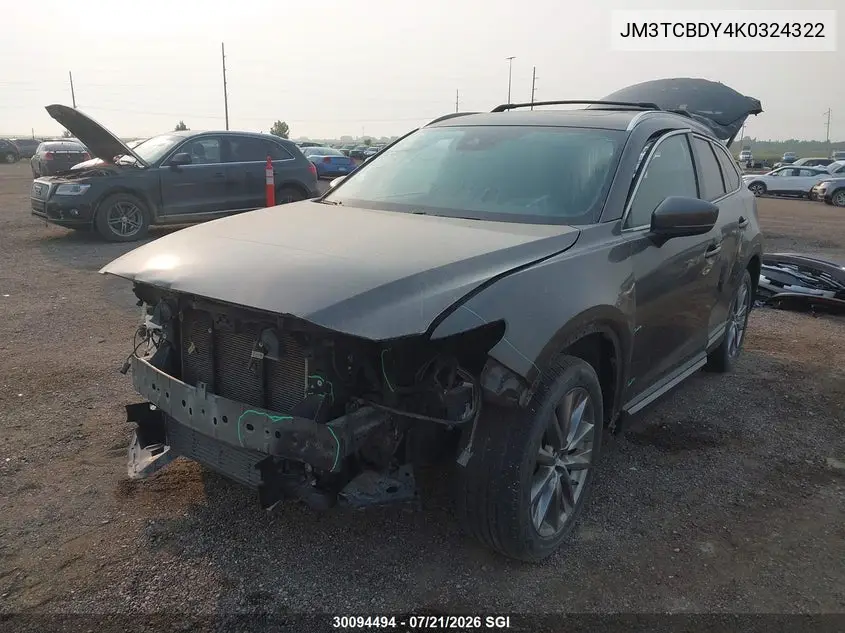 2019 Mazda Cx-9 Grand Touring VIN: JM3TCBDY4K0324322 Lot: 30094494