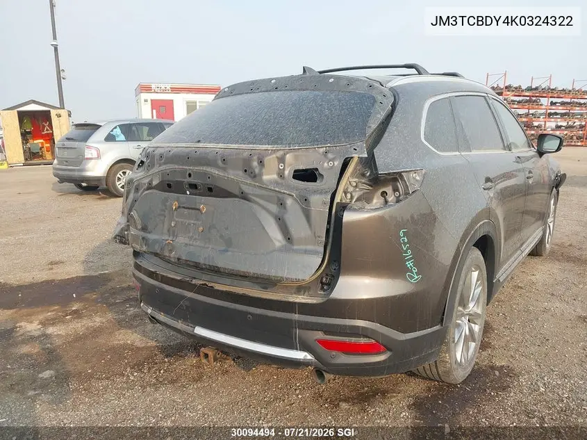 2019 Mazda Cx-9 Grand Touring VIN: JM3TCBDY4K0324322 Lot: 30094494