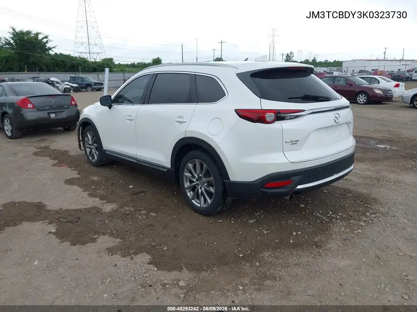 2019 Mazda Cx-9 Grand Touring VIN: JM3TCBDY3K0323730 Lot: 45293242