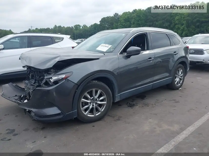 2019 Mazda Cx-9 Touring VIN: JM3TCACY5K0333185 Lot: 45324830