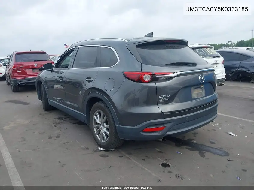 2019 Mazda Cx-9 Touring VIN: JM3TCACY5K0333185 Lot: 45324830
