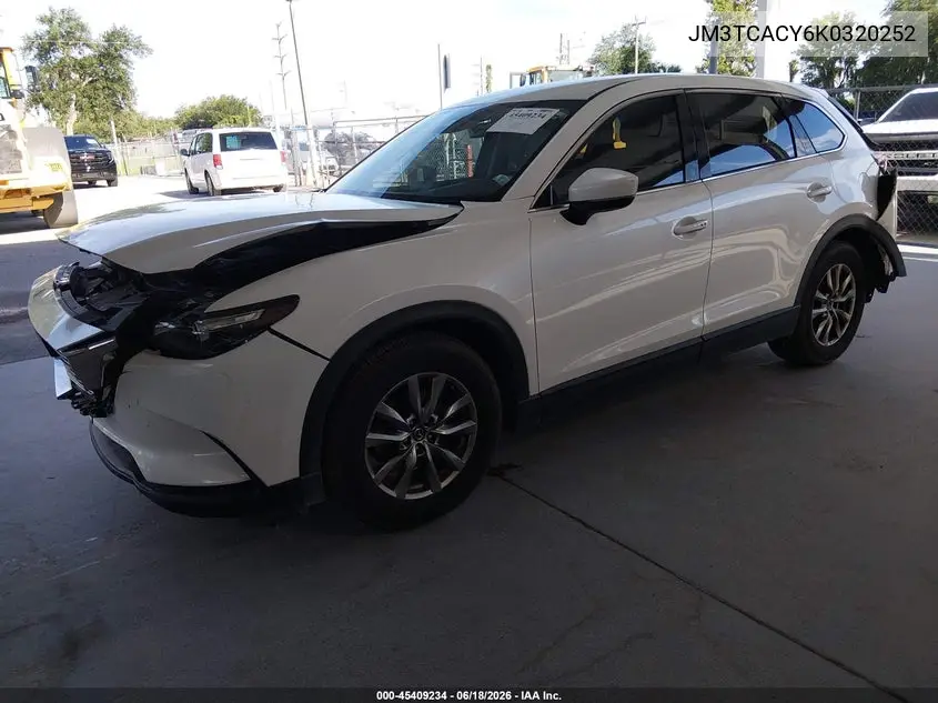 2019 Mazda Cx-9 Touring VIN: JM3TCACY6K0320252 Lot: 45409234