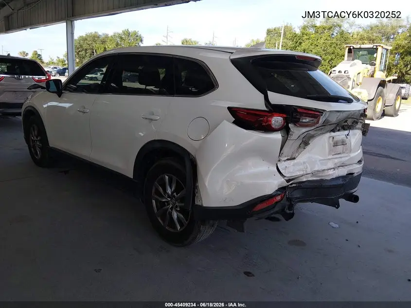2019 Mazda Cx-9 Touring VIN: JM3TCACY6K0320252 Lot: 45409234