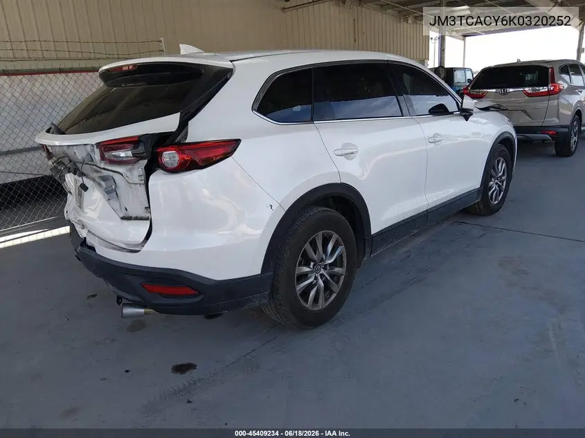 2019 Mazda Cx-9 Touring VIN: JM3TCACY6K0320252 Lot: 45409234