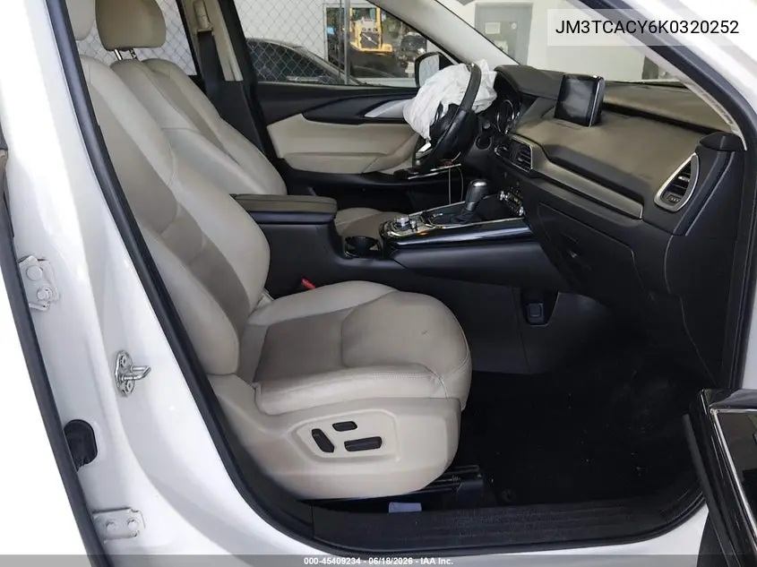 2019 Mazda Cx-9 Touring VIN: JM3TCACY6K0320252 Lot: 45409234