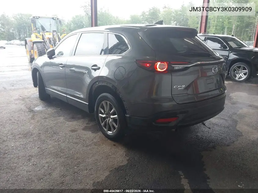 2019 Mazda Cx-9 Touring VIN: JM3TCBCY3K0309909 Lot: 45426617