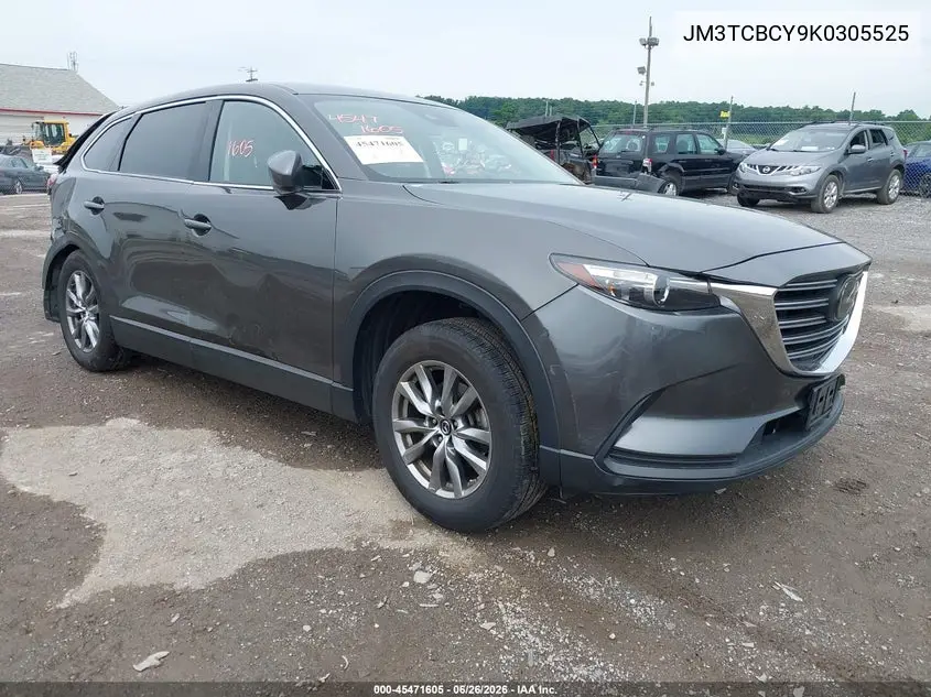 2019 Mazda Cx-9 Touring VIN: JM3TCBCY9K0305525 Lot: 45471605
