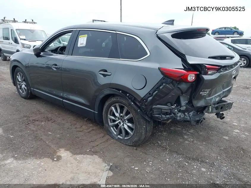 2019 Mazda Cx-9 Touring VIN: JM3TCBCY9K0305525 Lot: 45471605