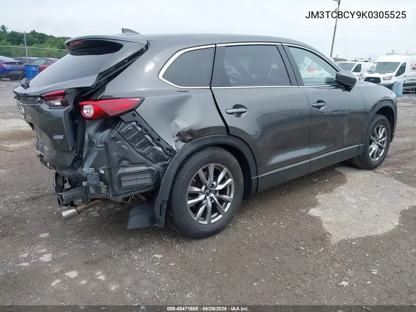 2019 Mazda Cx-9 Touring VIN: JM3TCBCY9K0305525 Lot: 45471605
