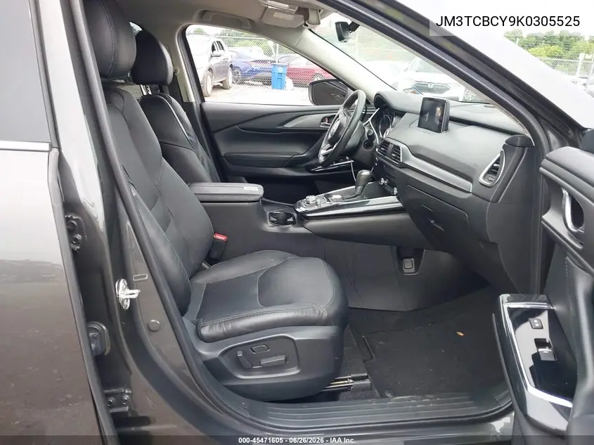 2019 Mazda Cx-9 Touring VIN: JM3TCBCY9K0305525 Lot: 45471605