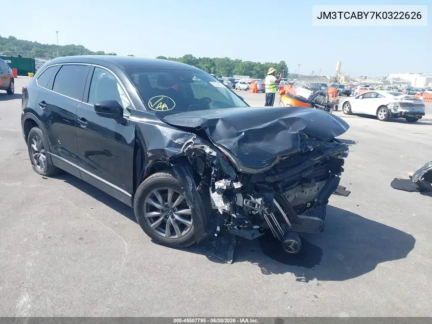 2019 Mazda Cx-9 Sport VIN: JM3TCABY7K0322626 Lot: 45507795