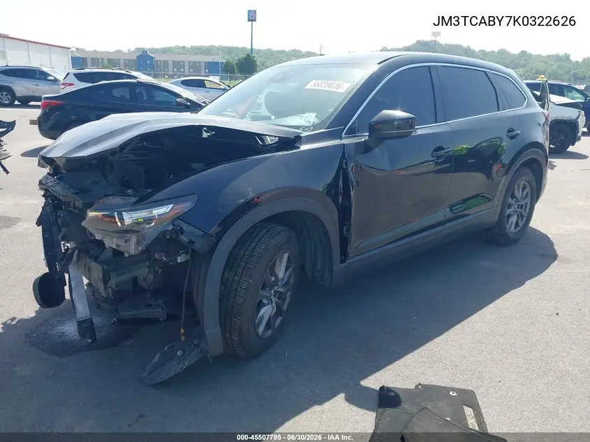 2019 Mazda Cx-9 Sport VIN: JM3TCABY7K0322626 Lot: 45507795