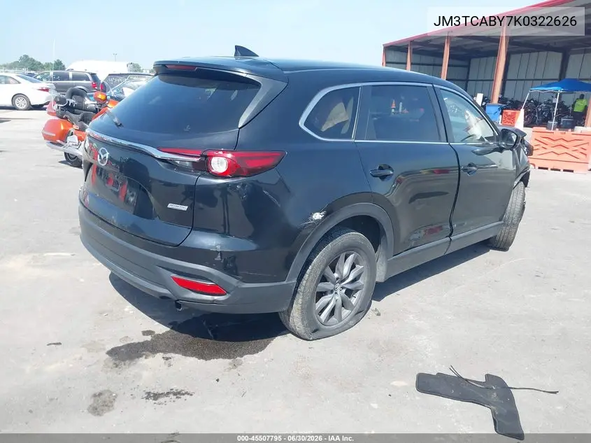2019 Mazda Cx-9 Sport VIN: JM3TCABY7K0322626 Lot: 45507795