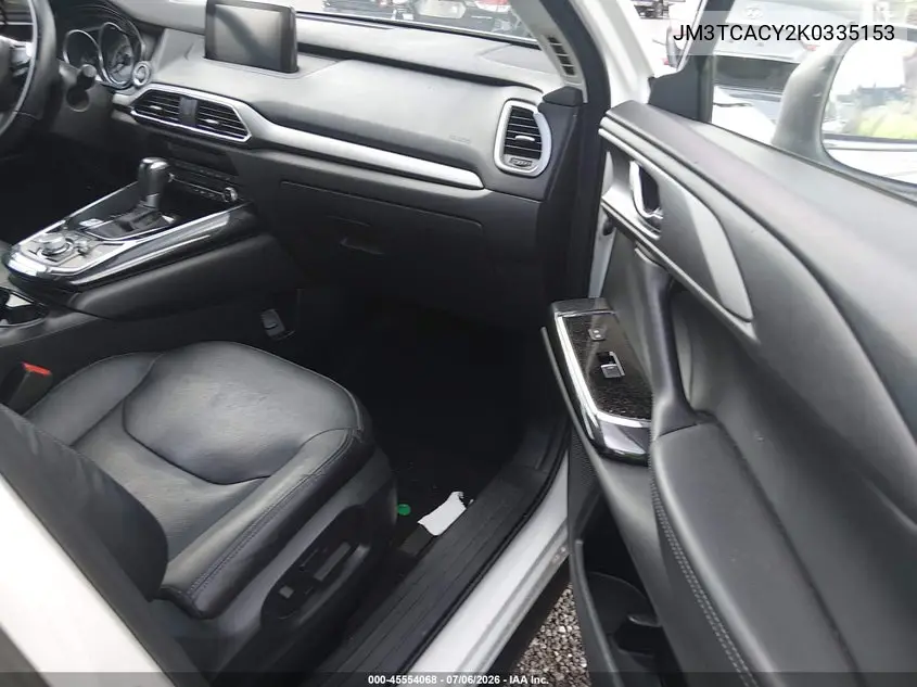 2019 Mazda Cx-9 Touring VIN: JM3TCACY2K0335153 Lot: 45554068
