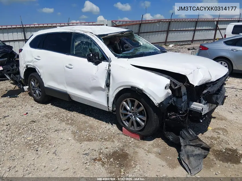 2019 Mazda Cx-9 Touring VIN: JM3TCACYXK0314177 Lot: 45557536