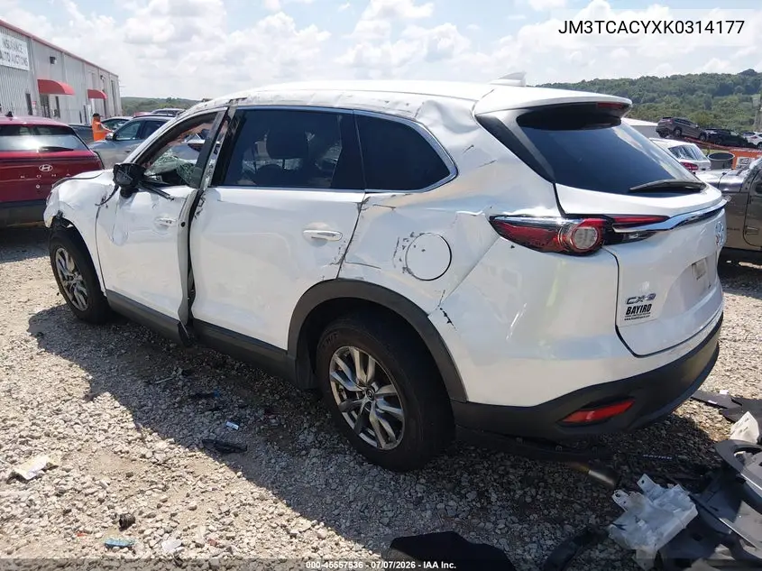2019 Mazda Cx-9 Touring VIN: JM3TCACYXK0314177 Lot: 45557536