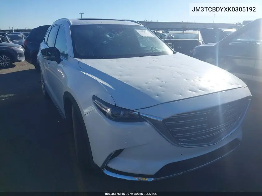 2019 Mazda Cx-9 Grand Touring VIN: JM3TCBDYXK0305192 Lot: 45575815