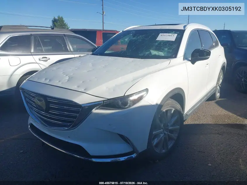 2019 Mazda Cx-9 Grand Touring VIN: JM3TCBDYXK0305192 Lot: 45575815
