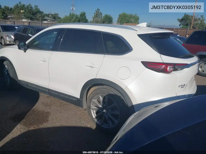 2019 Mazda Cx-9 Grand Touring VIN: JM3TCBDYXK0305192 Lot: 45575815