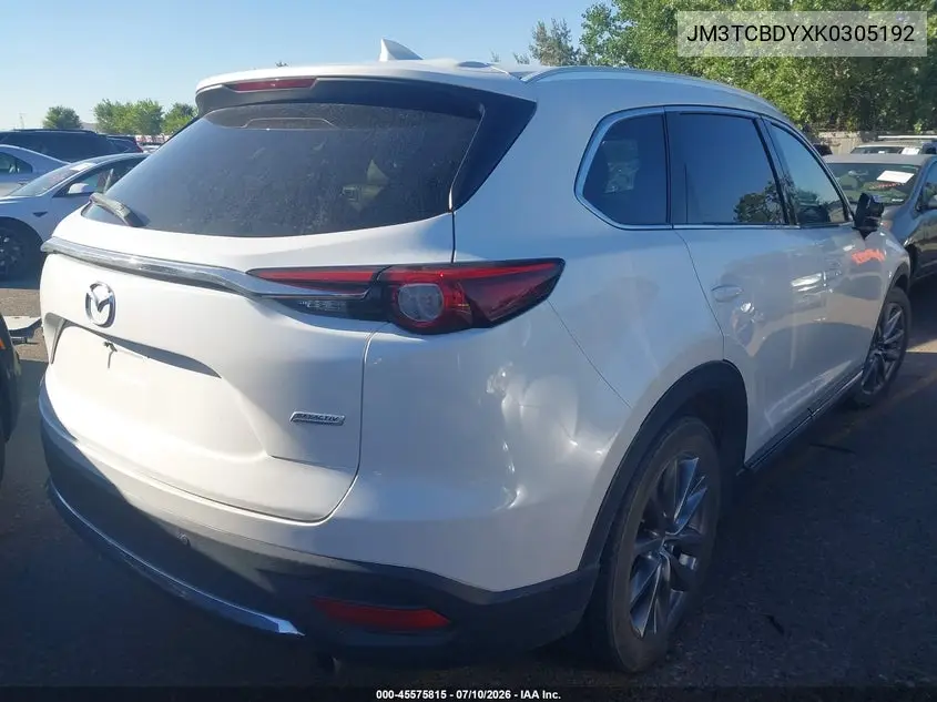 2019 Mazda Cx-9 Grand Touring VIN: JM3TCBDYXK0305192 Lot: 45575815