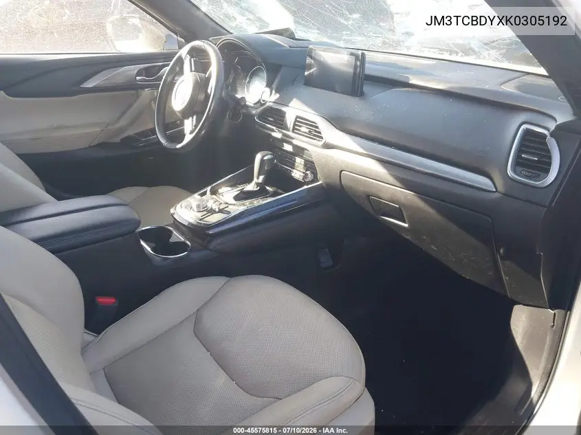 2019 Mazda Cx-9 Grand Touring VIN: JM3TCBDYXK0305192 Lot: 45575815
