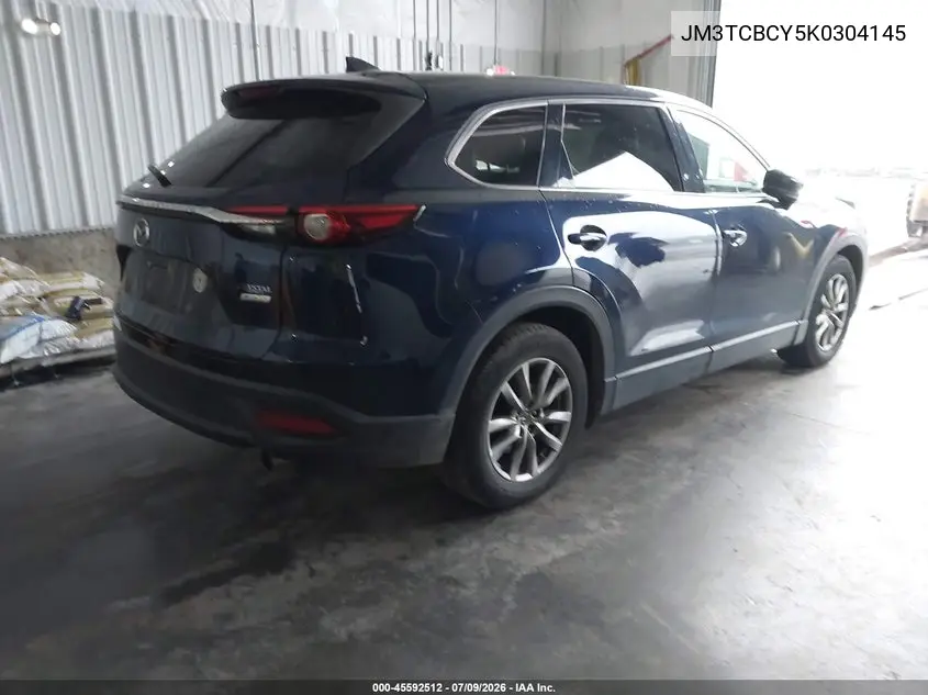2019 Mazda Cx-9 Touring VIN: JM3TCBCY5K0304145 Lot: 45592512