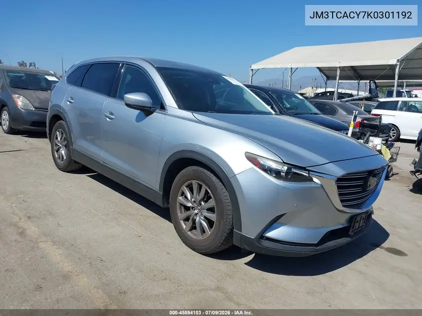 2019 Mazda Cx-9 Touring VIN: JM3TCACY7K0301192 Lot: 45594103